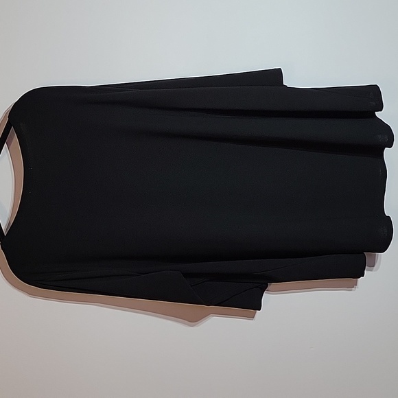 89th & Madison Black ruched 3 XL women's top - Picture 5 of 12